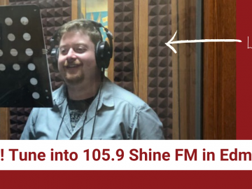 We're on the radio! Tune into 105.9 Shine FM in Edmonton to hear us! 